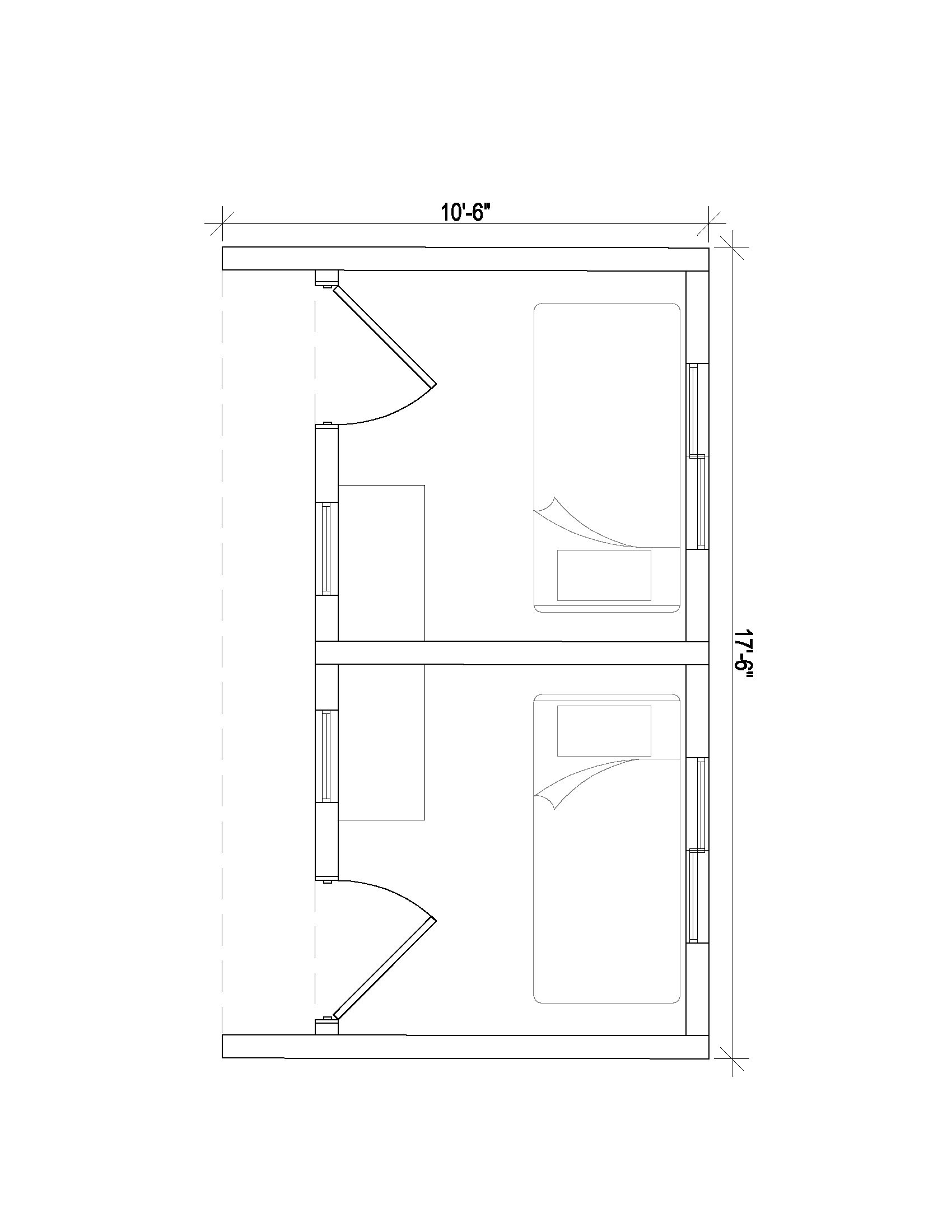 emergency housing double unit floor plans